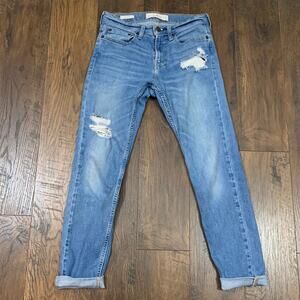 Hollister Super Skinny Epic Flex Distressed Jeans